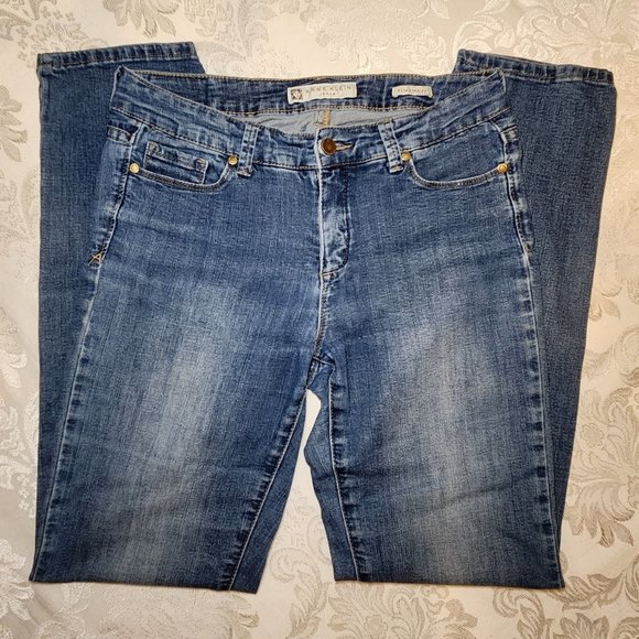 Anne Klein Slim Straight Denim Jeans Size 4 - Picture 1 of 9